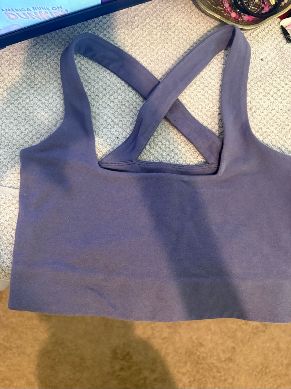 Converse Cross-Back Sports Bra - Lavender Blue